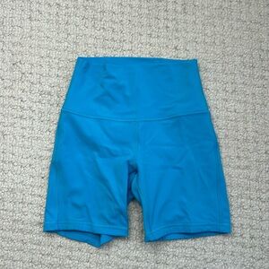 Blue Lululemon Biker Shorts